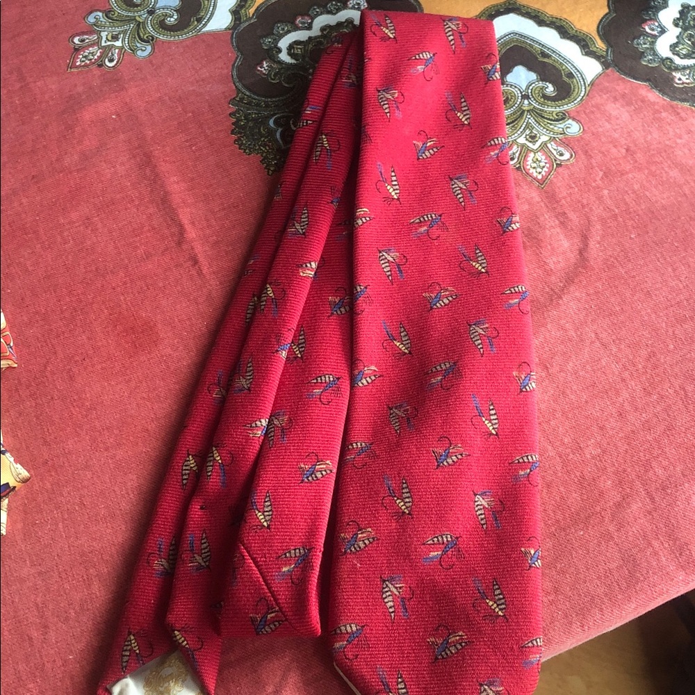 EUC Chipp trout fly fishing club tie